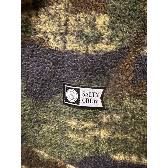 Salty Crew Men’s Ballast Quarter-Zip Fleece – Size XL - Camo - Picture 3 of 8